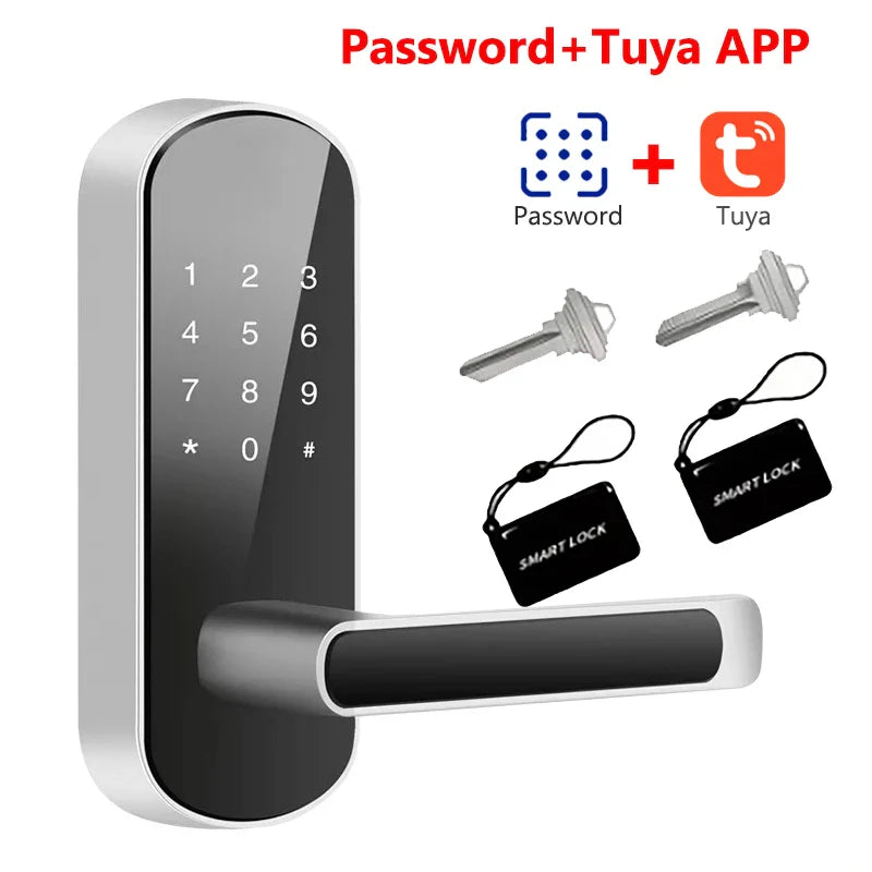 Trendbay Smart Fingerprint Door Lock with App Control & IC Cards (Waterproof)