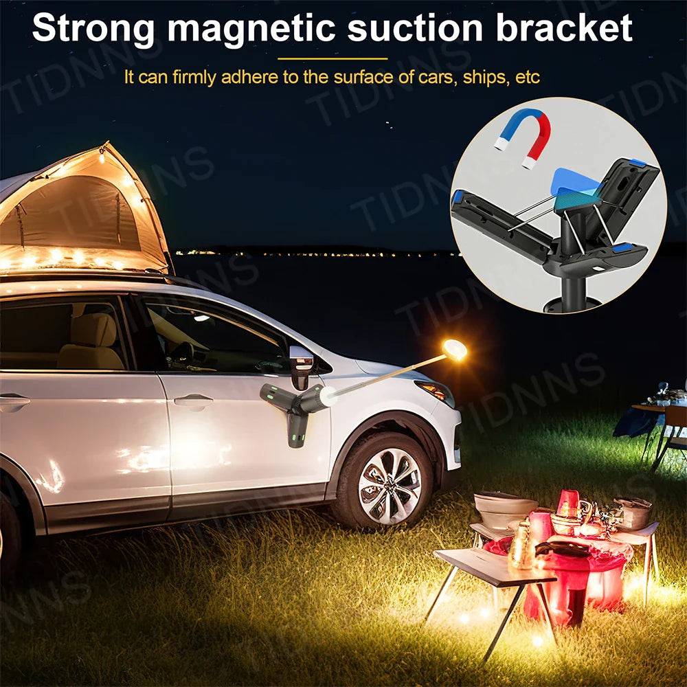 Trendbay 10000mAh Telescopic Camping Light with Magnetic Tripod