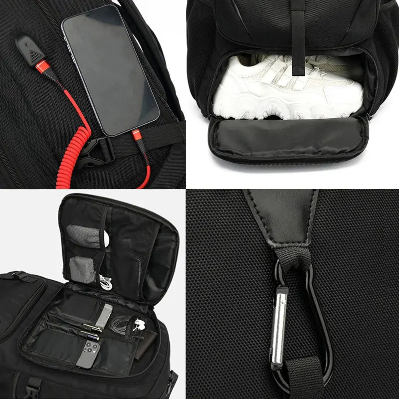 Trendbay 50L Waterproof Travel Backpack with Laptop Compartment