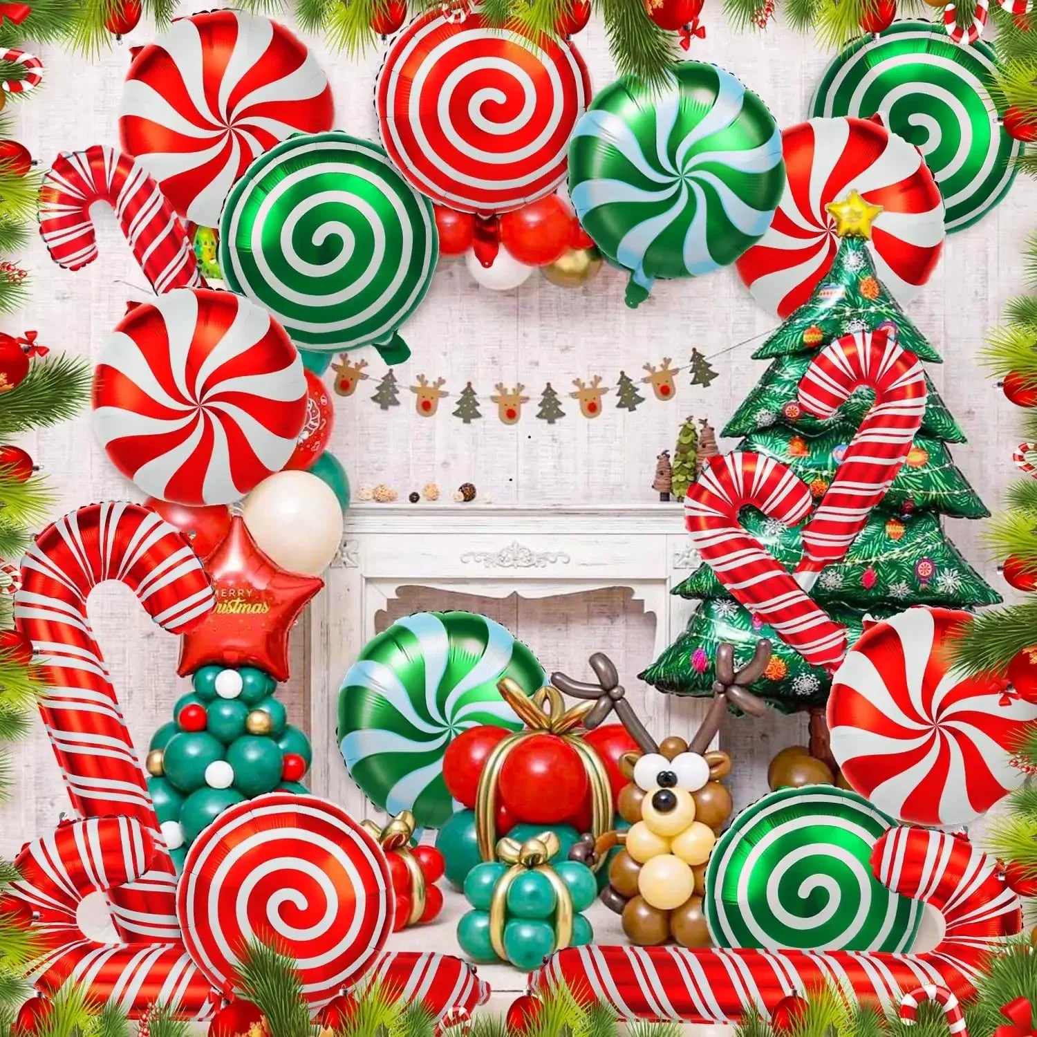 Trendbay 36PCS Christmas Candy Balloon Decoration Kit