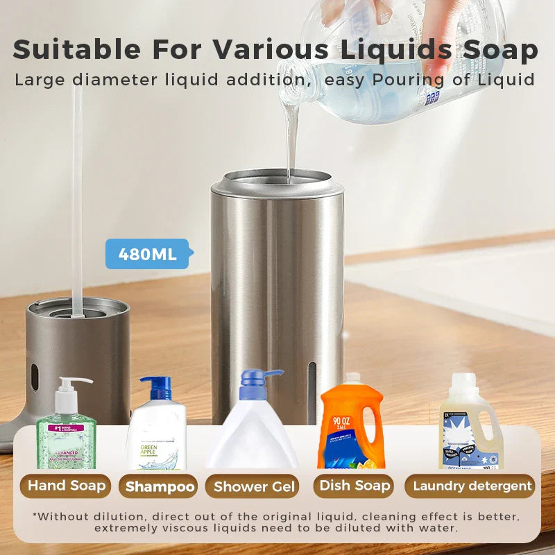 Trendbay 480ml Automatic Sensor Soap Dispenser (Stainless Steel)