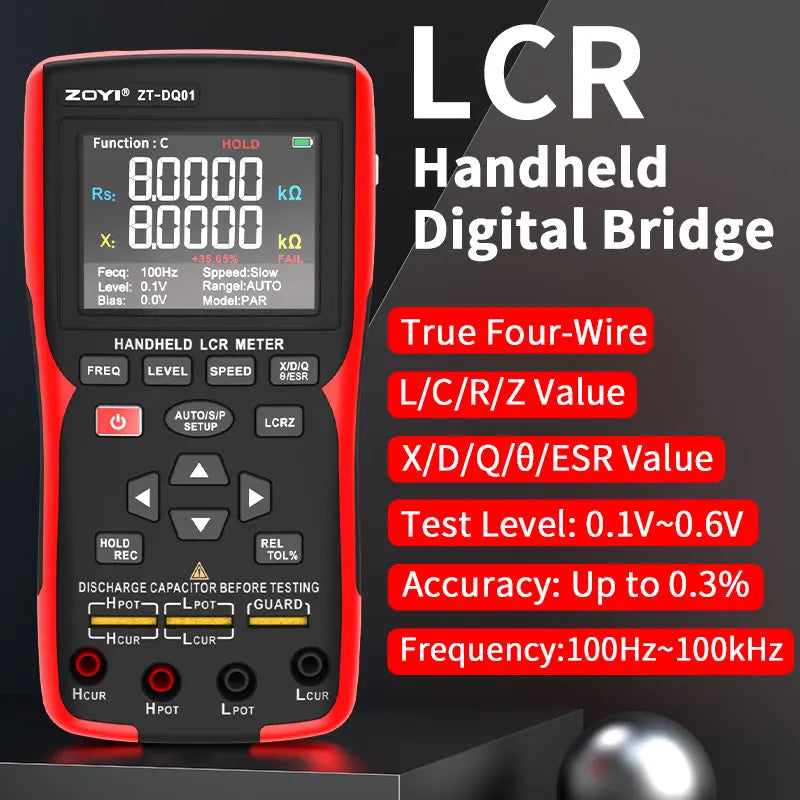 Trendbay High Precision Digital Bridge LCR Tester 99999 Counts