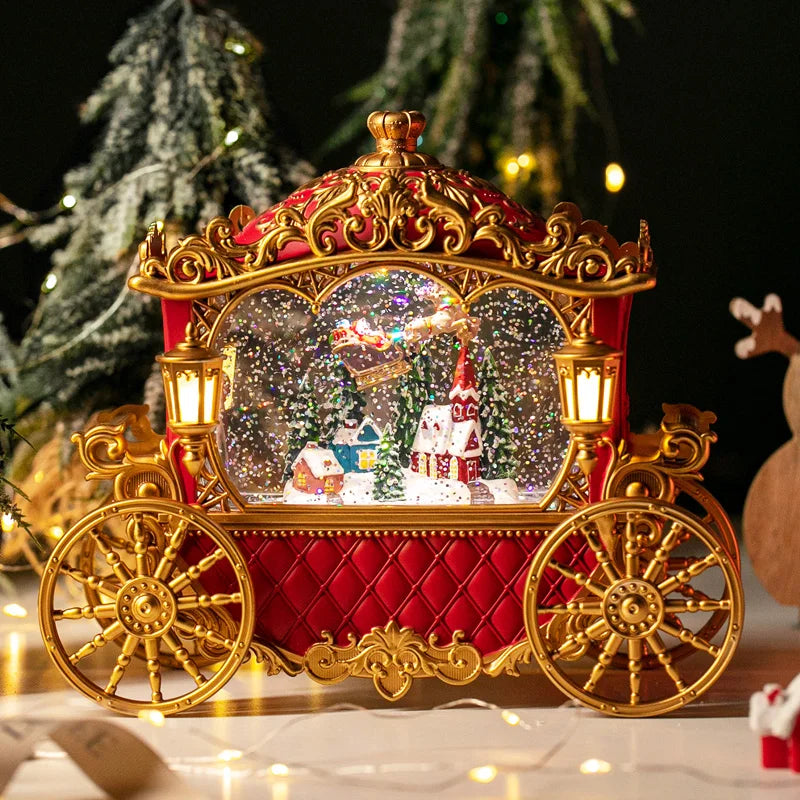 Trendbay Christmas Santa Snow Globe Music Box