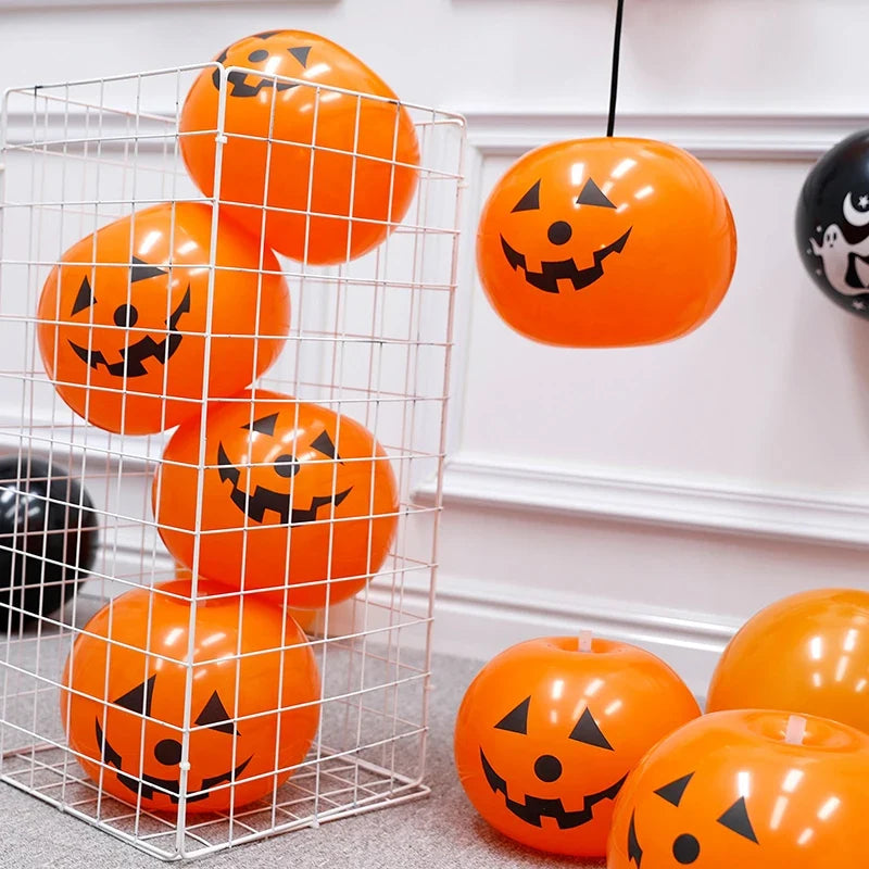 Trendbay 5-Piece 16cm Halloween Pumpkin Latex Balloons