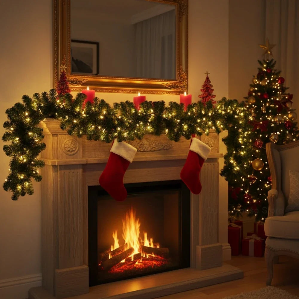 Trendbay 2.7M Christmas Garland with LED Lights
