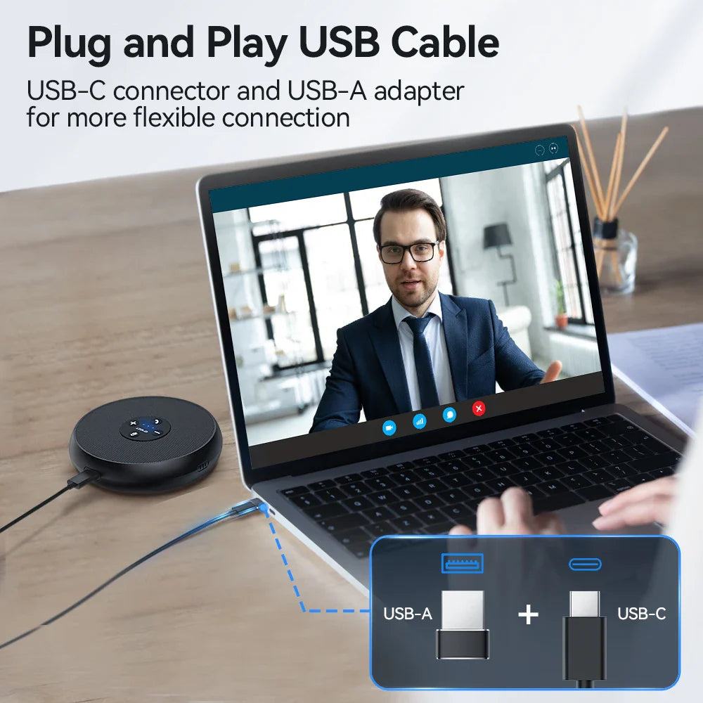 Trendbay USB Wired Conference Speakerphone