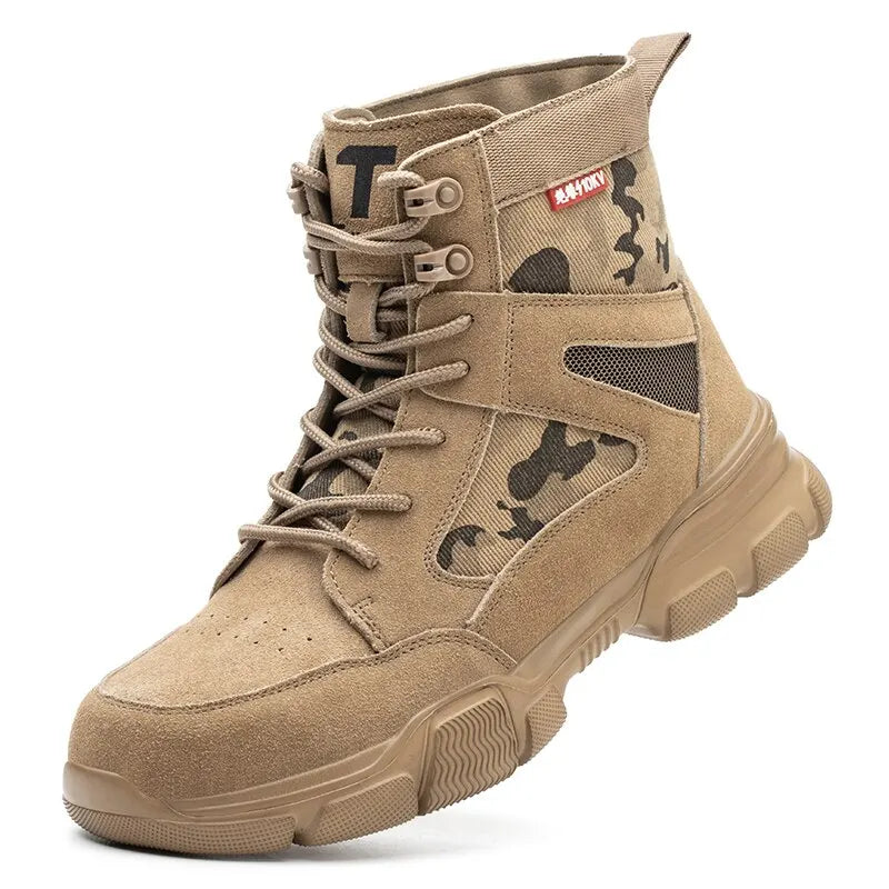 Trendbay Men's Steel Toe Safety Work Boots