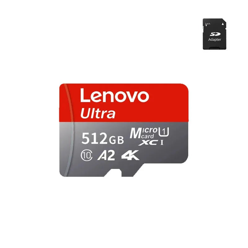 Trendbay Lenovo 512GB MicroSD Memory Card with SD Adapter High-Speed Storage