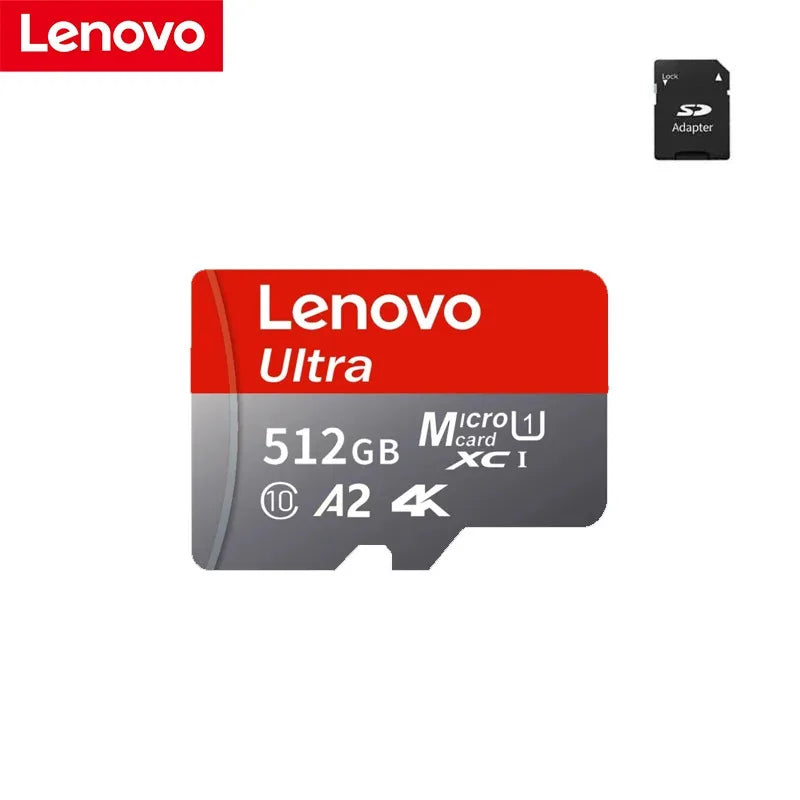 Trendbay Lenovo 512GB MicroSD Memory Card with SD Adapter High-Speed Storage