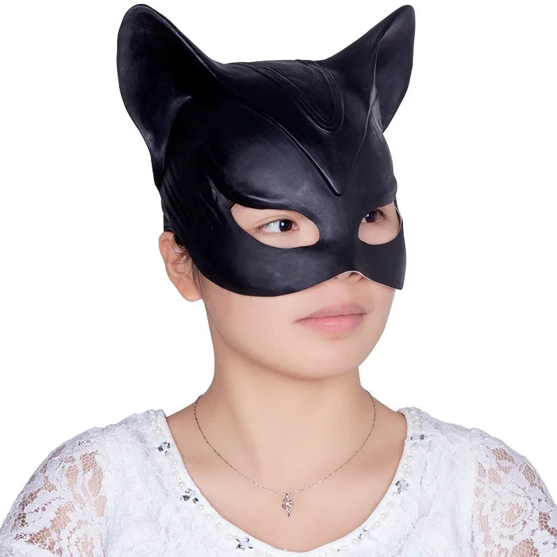 Trendbay Cat Woman Selina Kyle Latex Mask Superhero-Inspired