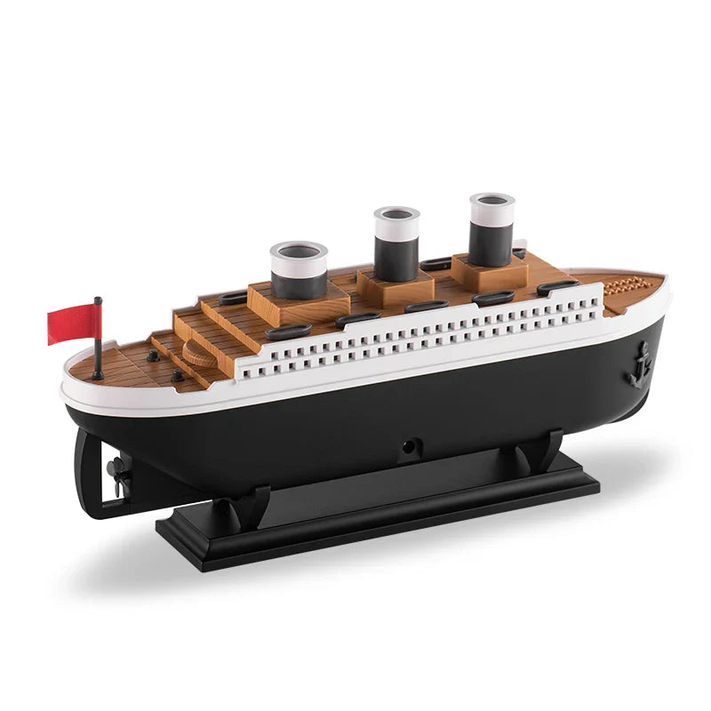 Trendbay Retro Ship Humidifier – Ultrasonic Aroma Diffuser with Remote Control