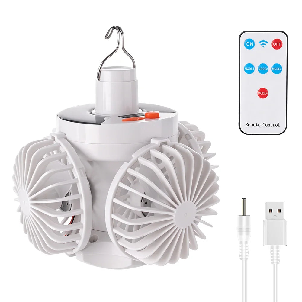 Trendbay Portable Camping Fan & LED Tent Light