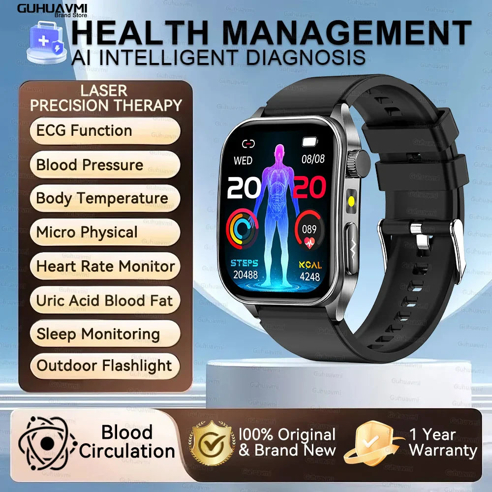 Trendbay Health Smartwatch Laser Therapy AMOLED