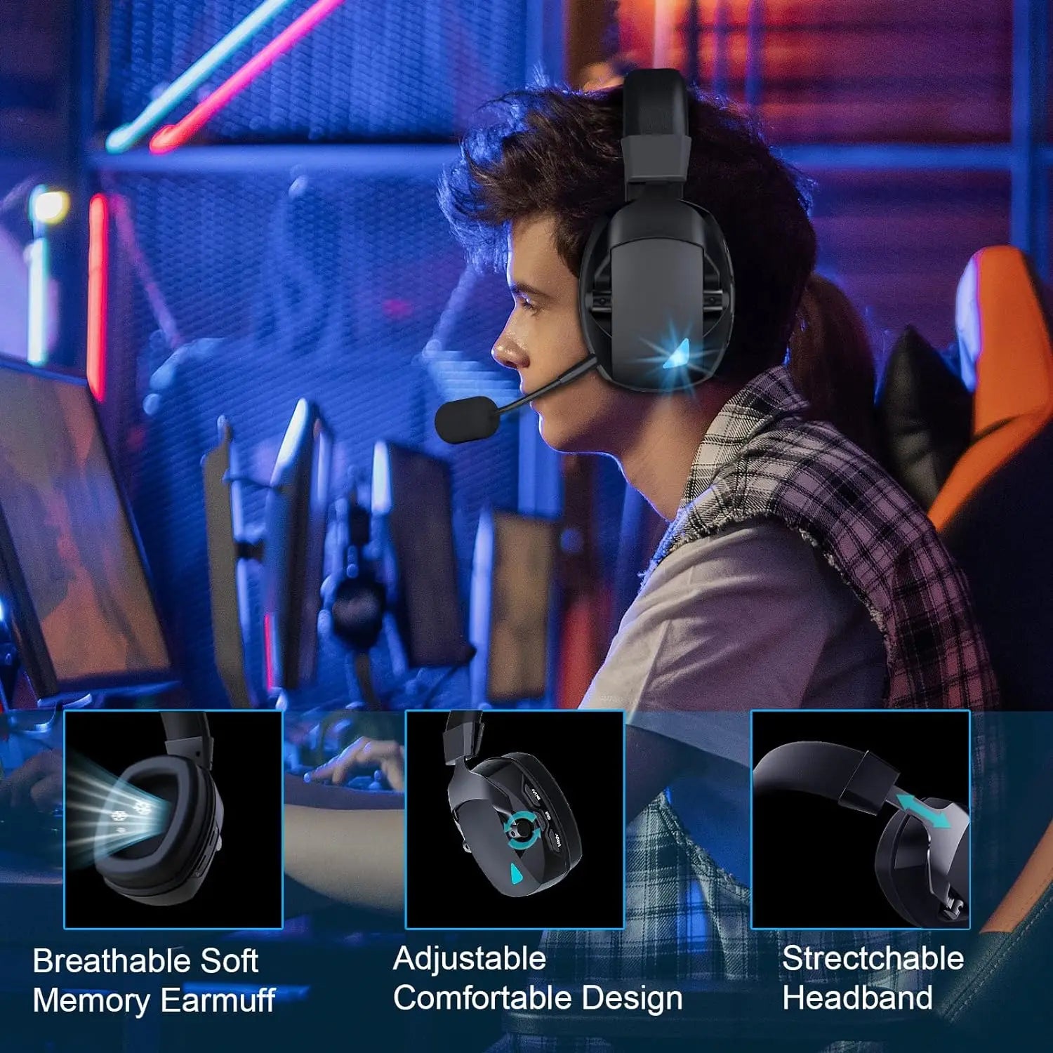 Trendbay 2.4GHz Wireless Gaming Headset