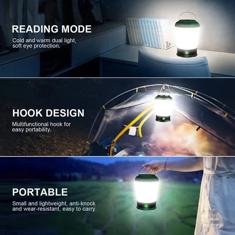 Trendbay Portable Rechargeable Camping Lantern