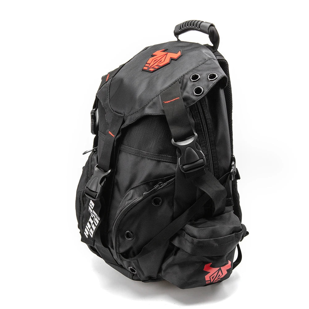 Trendbay Waterproof Motorcycle Backpack with Helmet Storage & Laptop Compartment