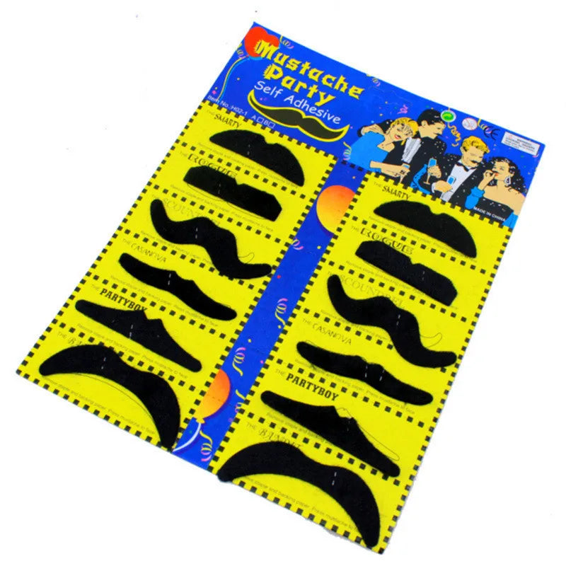 Trendbay Fake Beard & Mustache Costume Prop – Self-Adhesive