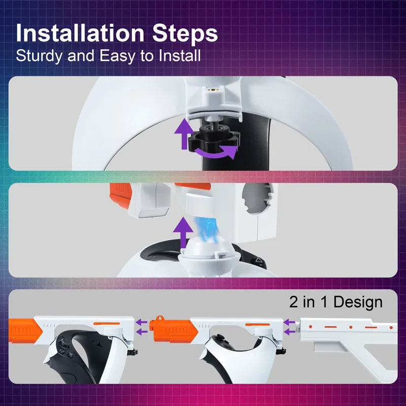 Trendbay VR Gunstock Controller Mount for PS VR2
