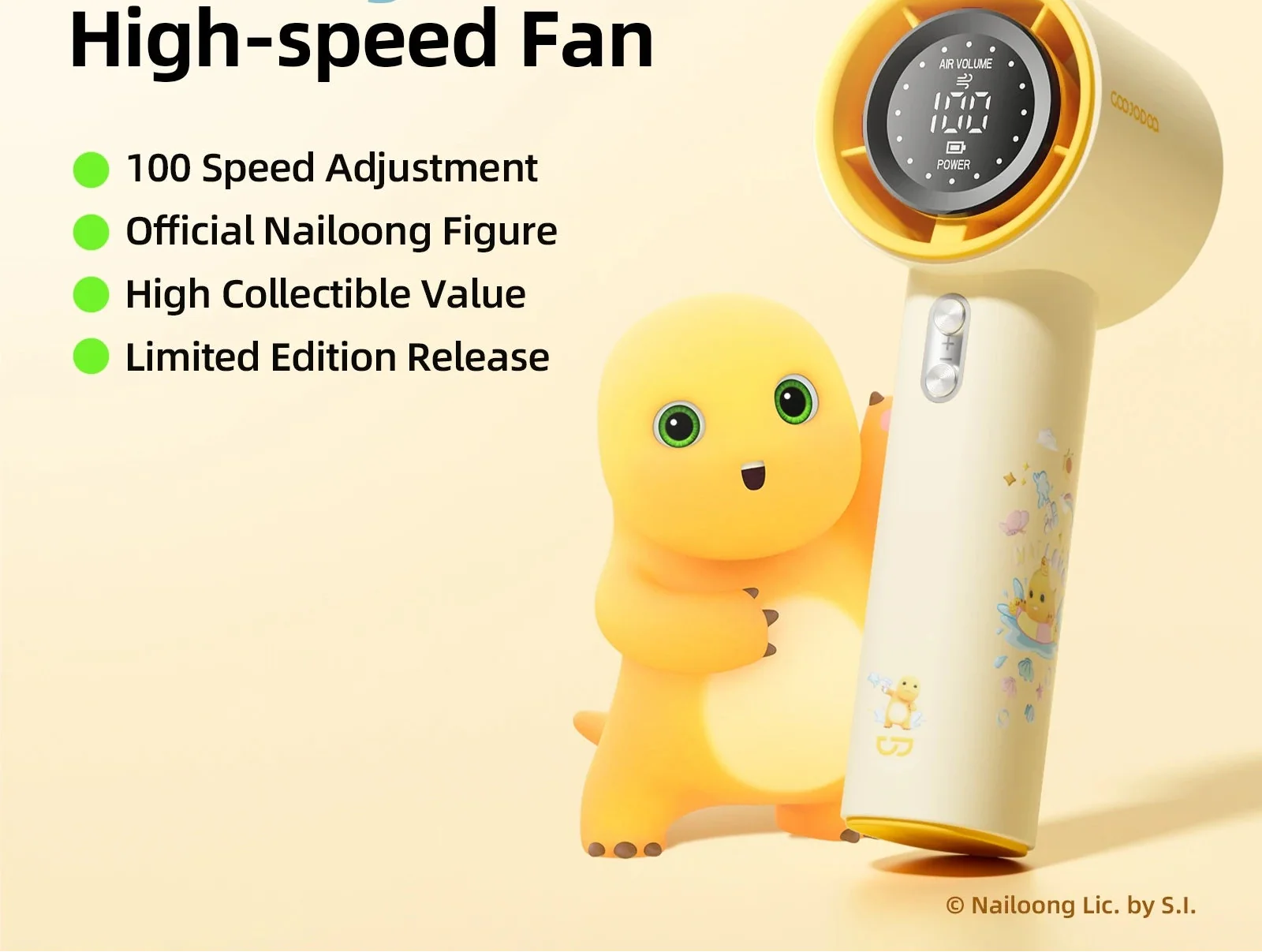 Trendbay Mini High-Speed Rechargeable Handheld Fan