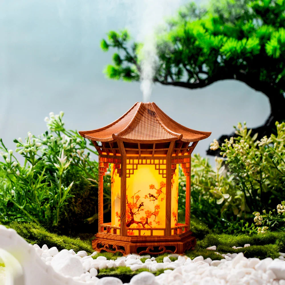 Trendbay Pavilion Humidifier – Chinese Style Aroma Diffuser with Night Light