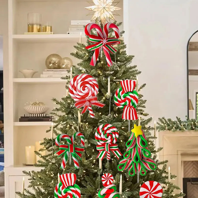 Trendbay 9PCS Candy Cane Christmas Yard Decorations