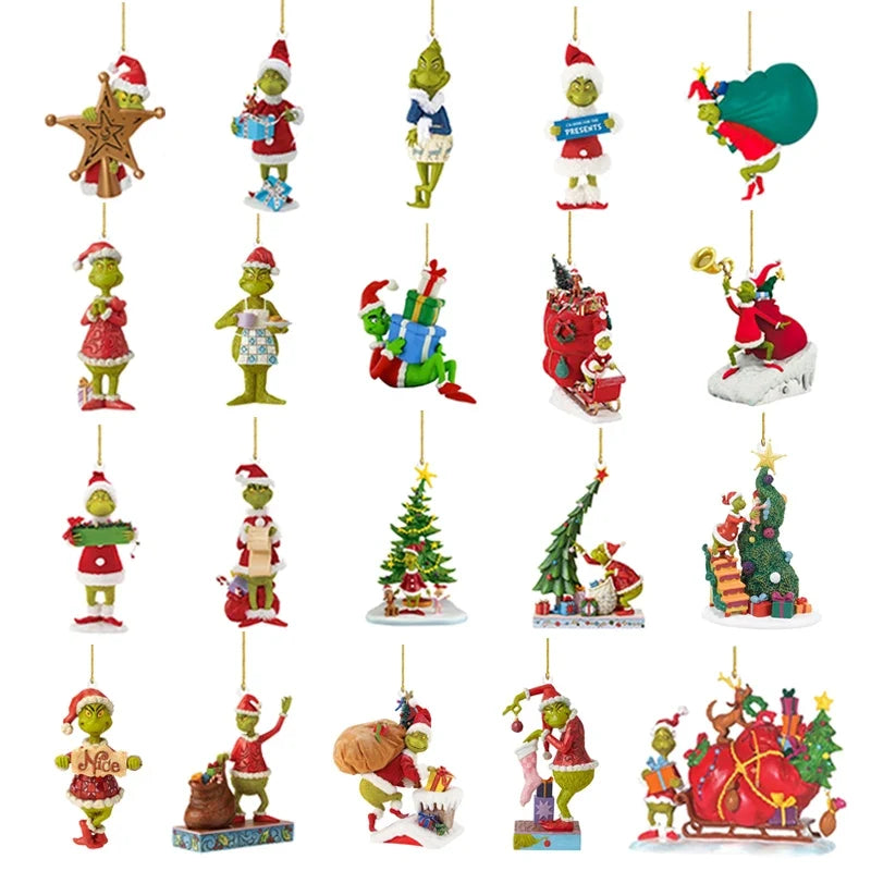 Trendbay Green Monster Christmas Hanging Ornament