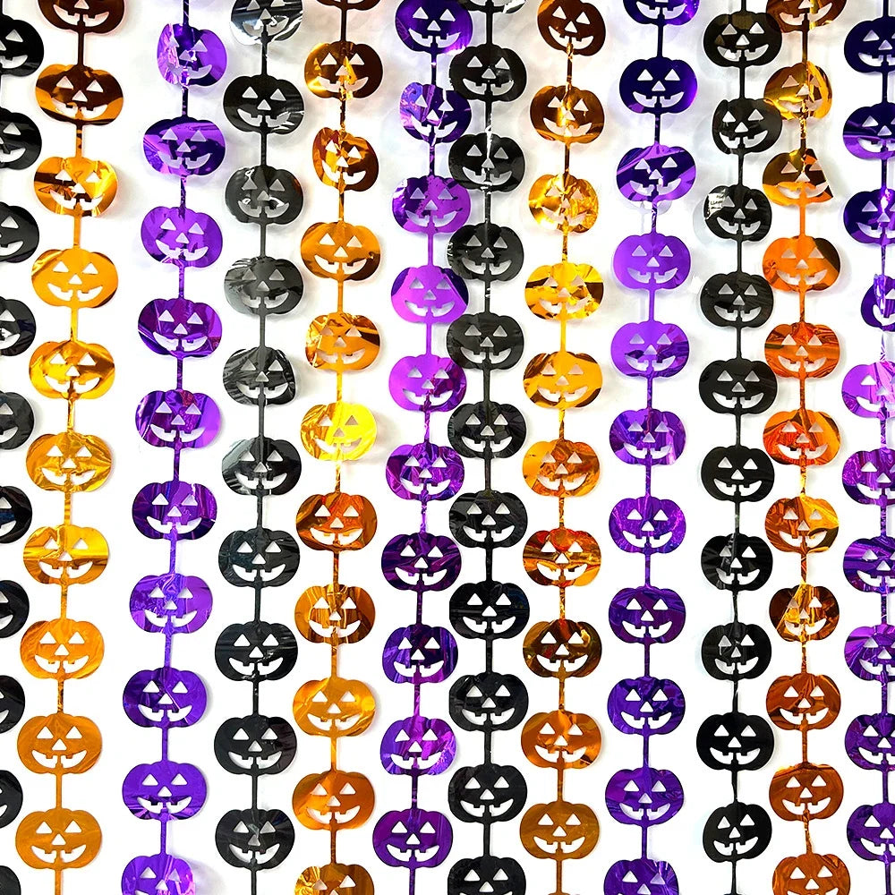 Trendbay Runtowo 1 × 2M Pumpkin Foil Fringe Backdrop
