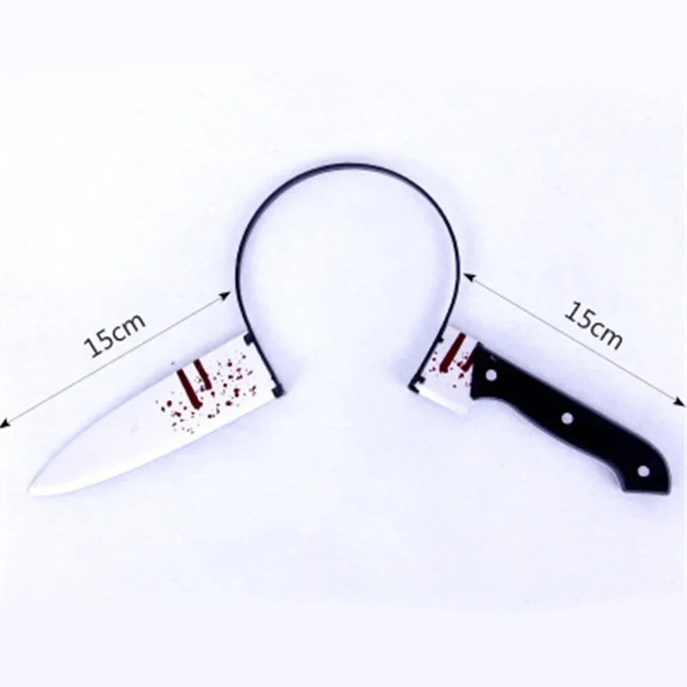Trendbay Halloween Fake Blood Knife Headband