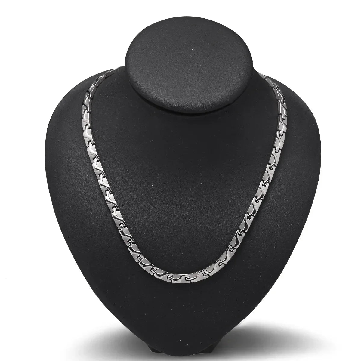Trendbay Titanium Steel Men's Chain Necklace – Minimalist Stainless Steel Magnetic Style Collar