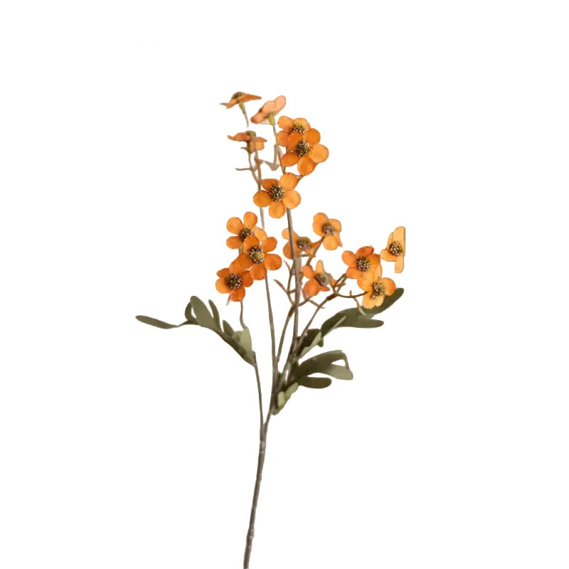 Trendbay 3Pcs Orange Artificial Simulation Flowers