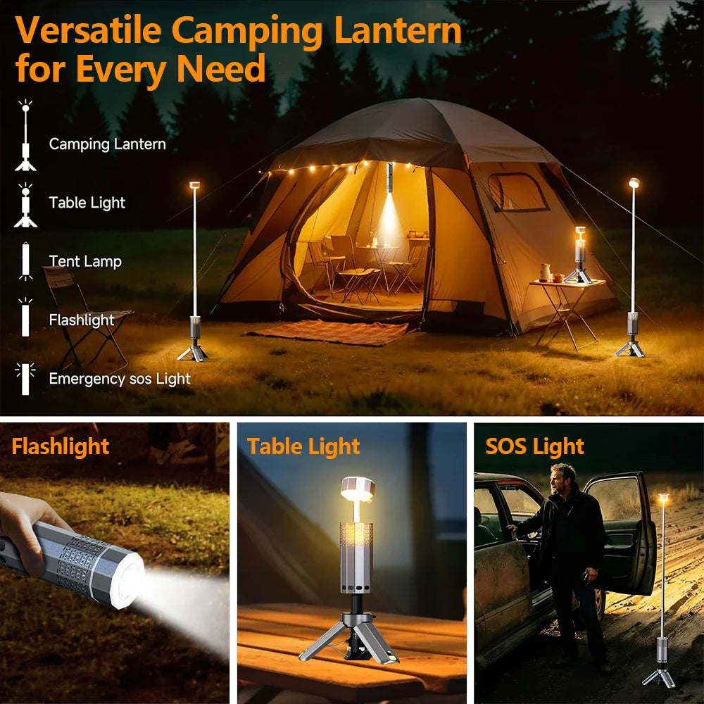 Trendbay 15600mAh Telescopic Camping Lantern