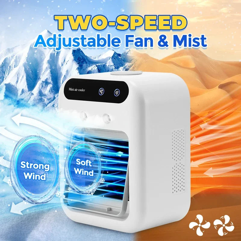 Trendbay Portable Mini Air Conditioner Fan with Humidifier