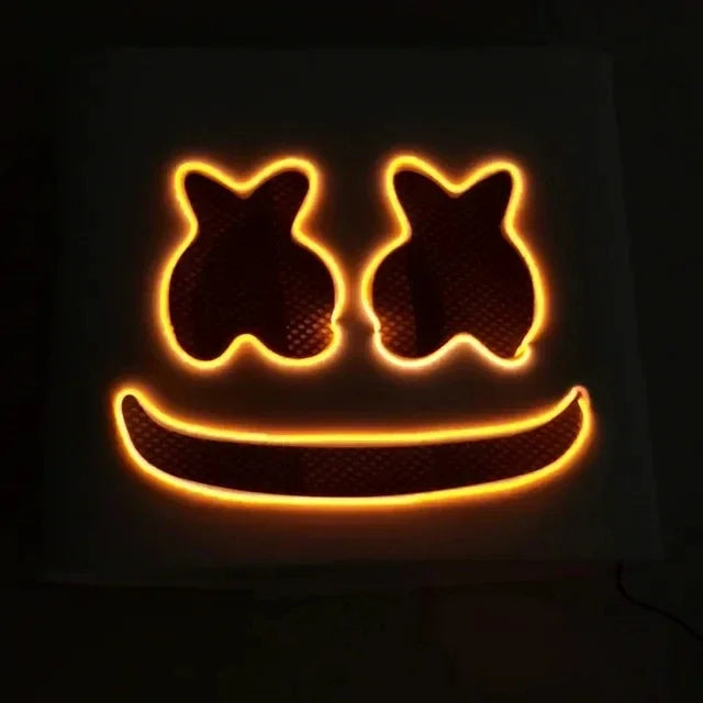 Trendbay LED DJ Marshmello-Style Helmet Mask