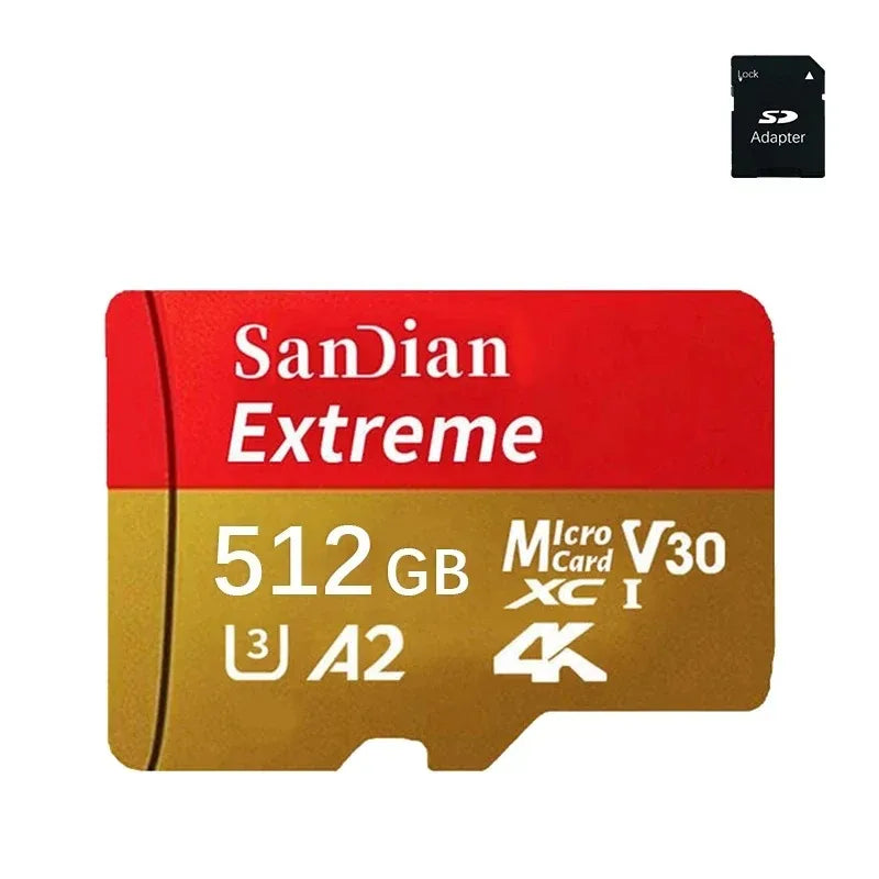 Trendbay 512GB MicroSD TF Memory Card UHS-I U3 V30 High-Speed
