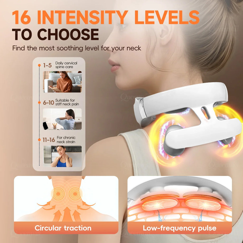 Trendbay Smart Neck & Shoulder Massager with 6 Modes & 16 Levels