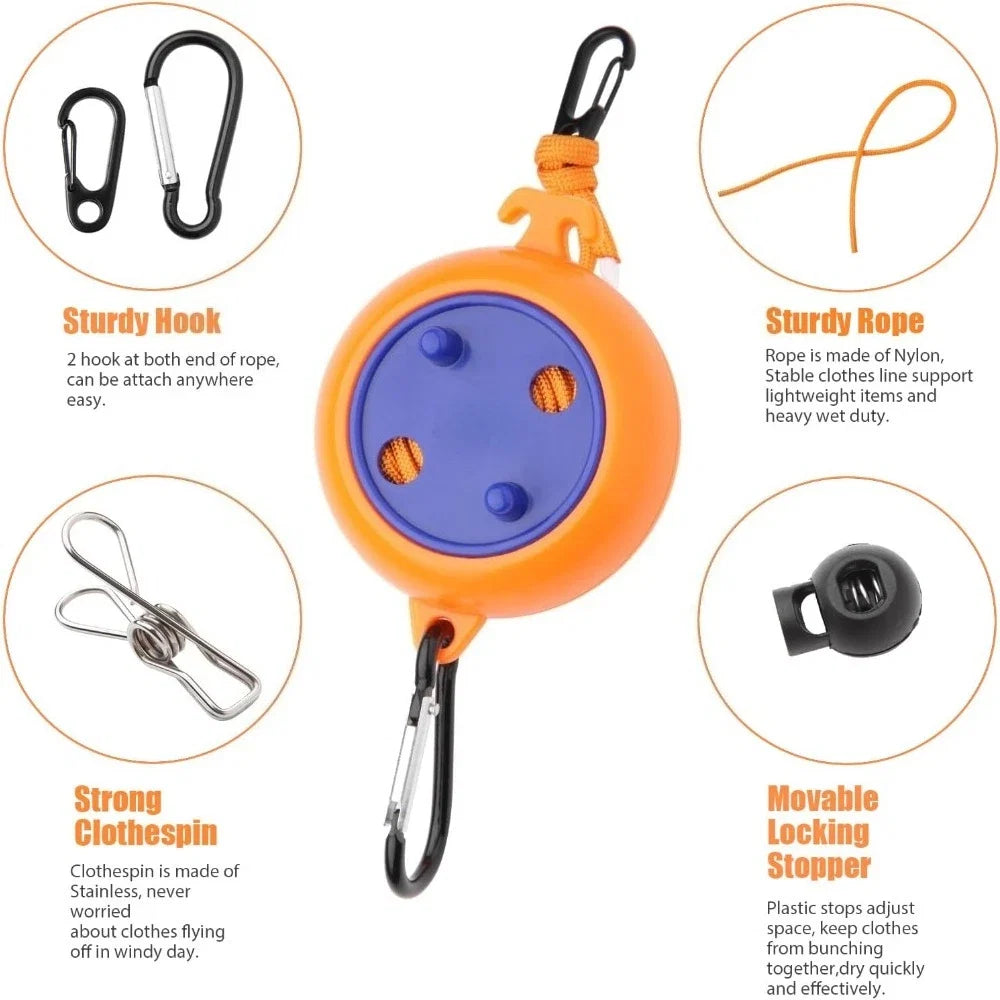 Trendbay 10M Retractable Portable Camping Clothesline