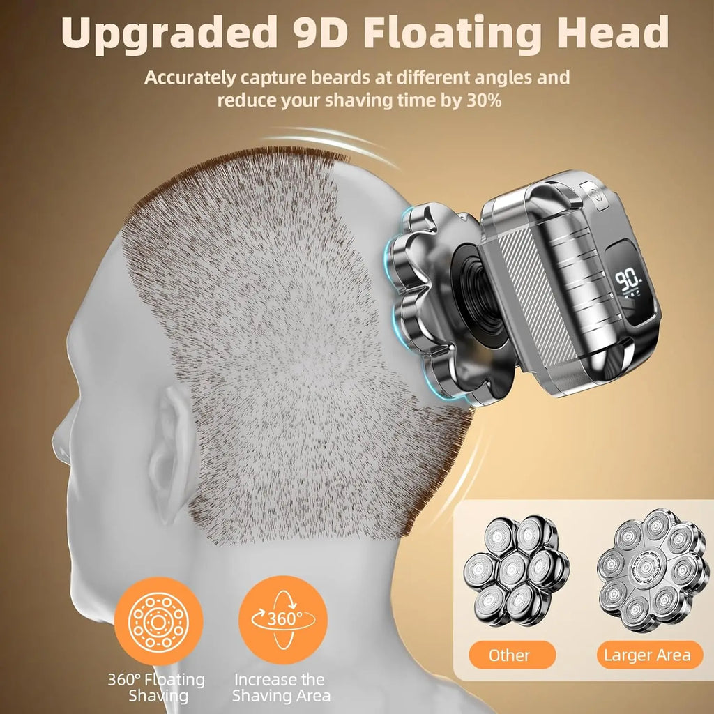 Trendbay 5-in-1 9D Bald Head Shaver for Men