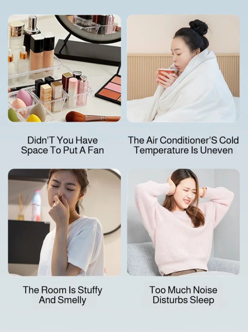 Trendbay Portable Wall-Hanging Rechargeable Fan