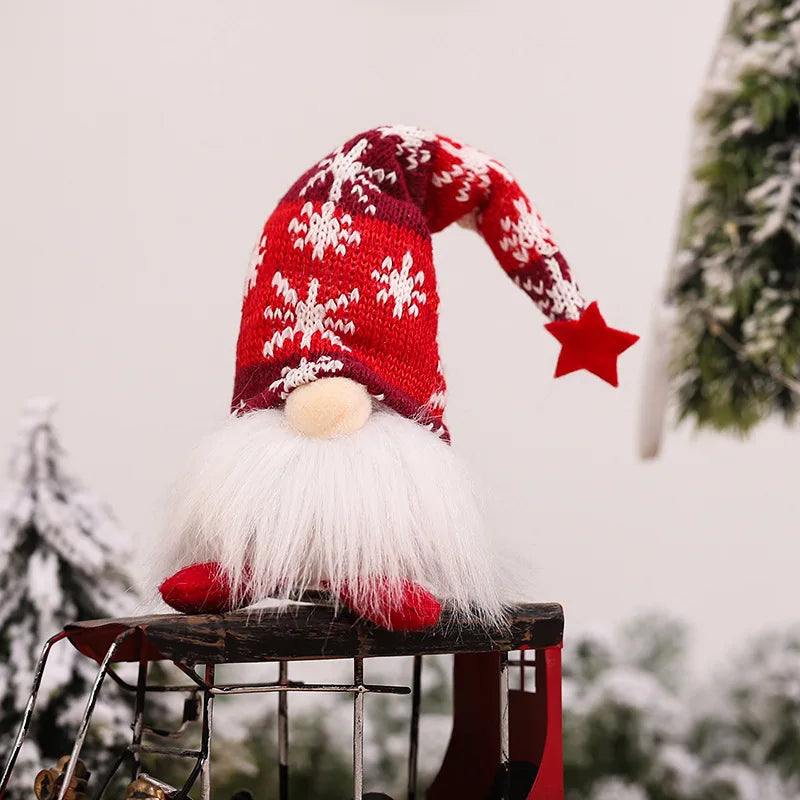 Trendbay LED Faceless Elf Gnome Red Doll 9×23CM