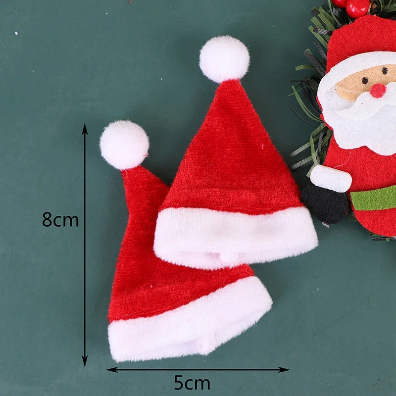 Trendbay Mini Christmas Hanging Decoration 1Pc Fabric Santa Hat