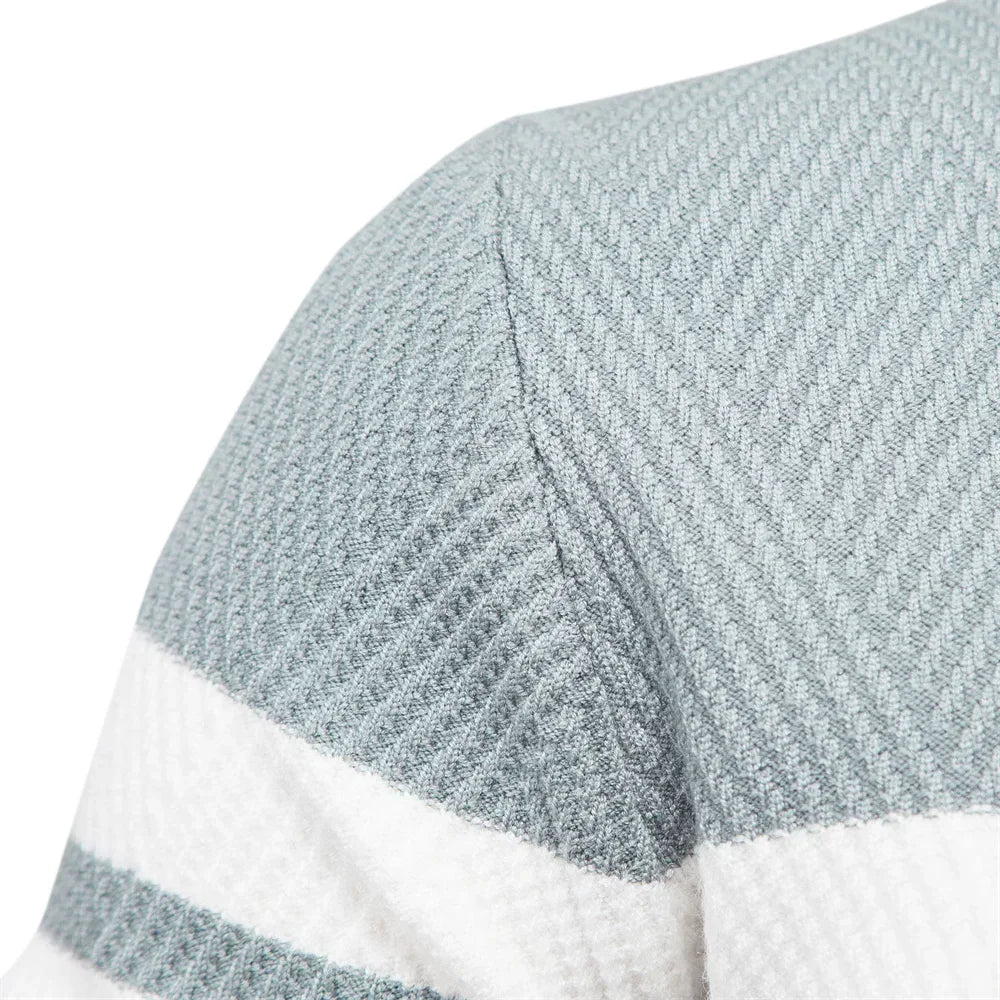 Trendbay Men's Patchwork Knit Sweater