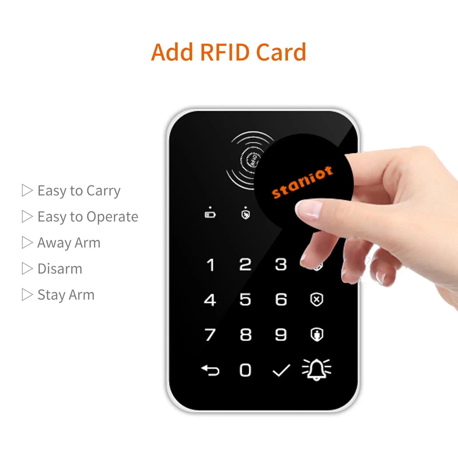 Trendbay 433MHz Wireless Touch Keypad with RFID (2PCS)
