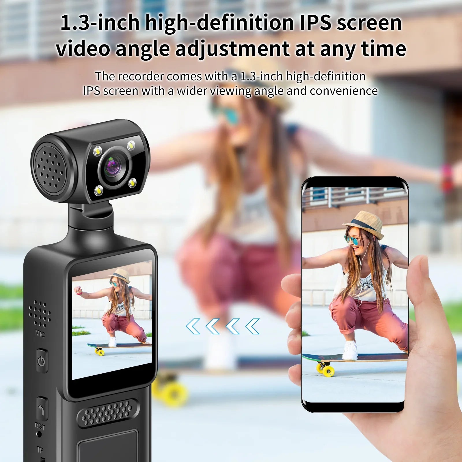 Trendbay Mini 4K HD Body Camera with Night Vision Portable Recorder