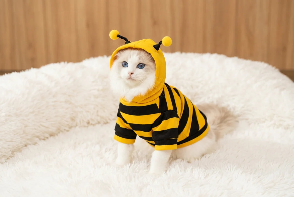 Trendbay Bee Pet Hoodie Costume Yellow & Black Animal-Themed