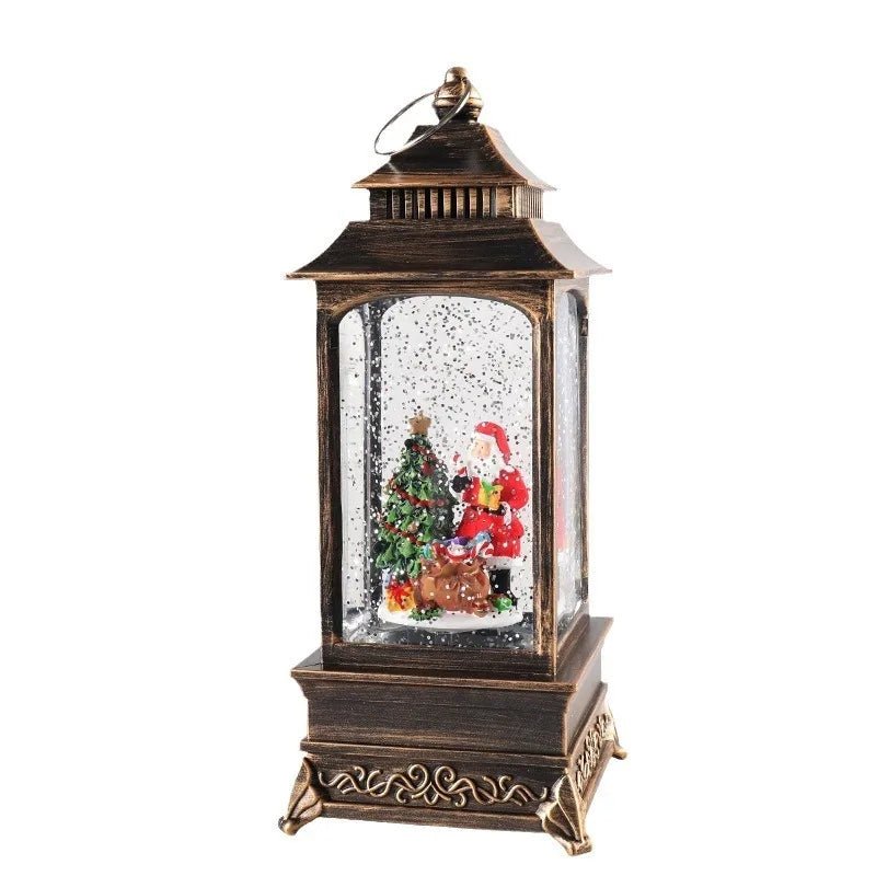 Trendbay LED Christmas Snow Globe Music Box Lantern