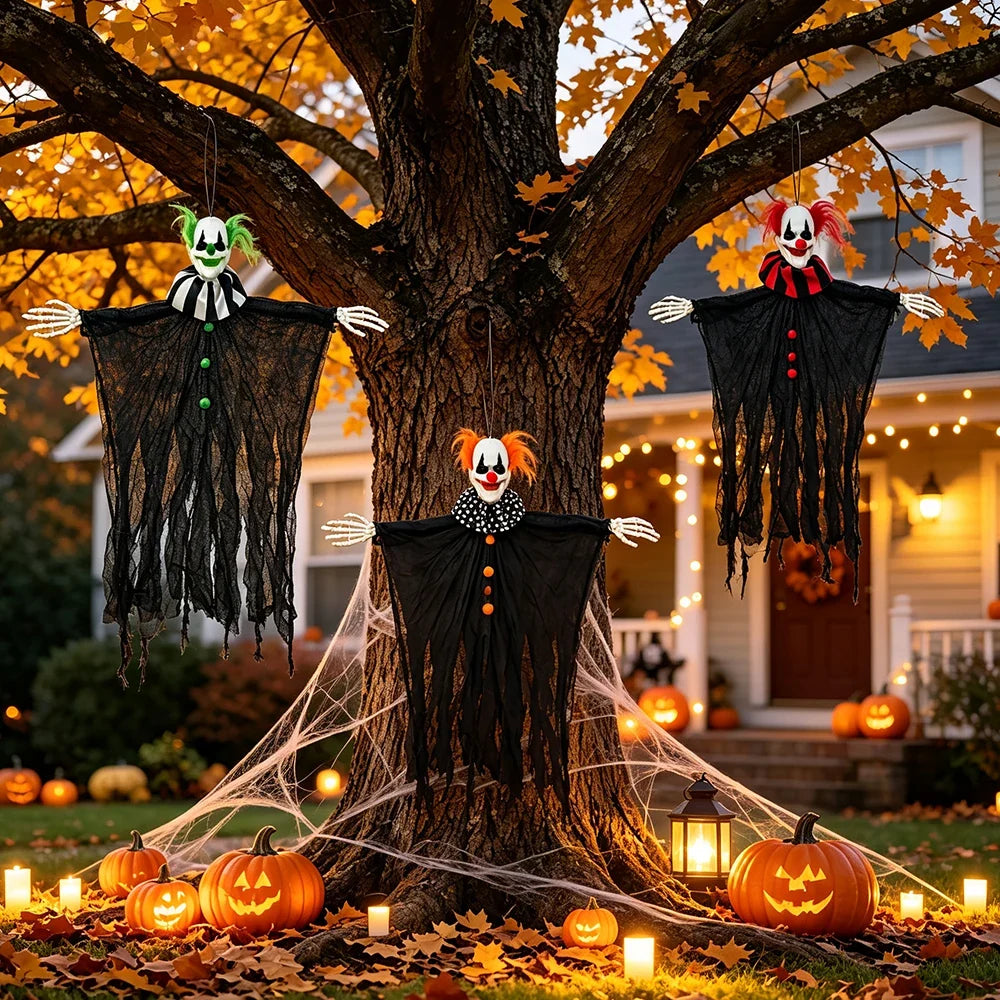 Trendbay 78 × 55CM Halloween Skeleton Clown Hanging Decoration