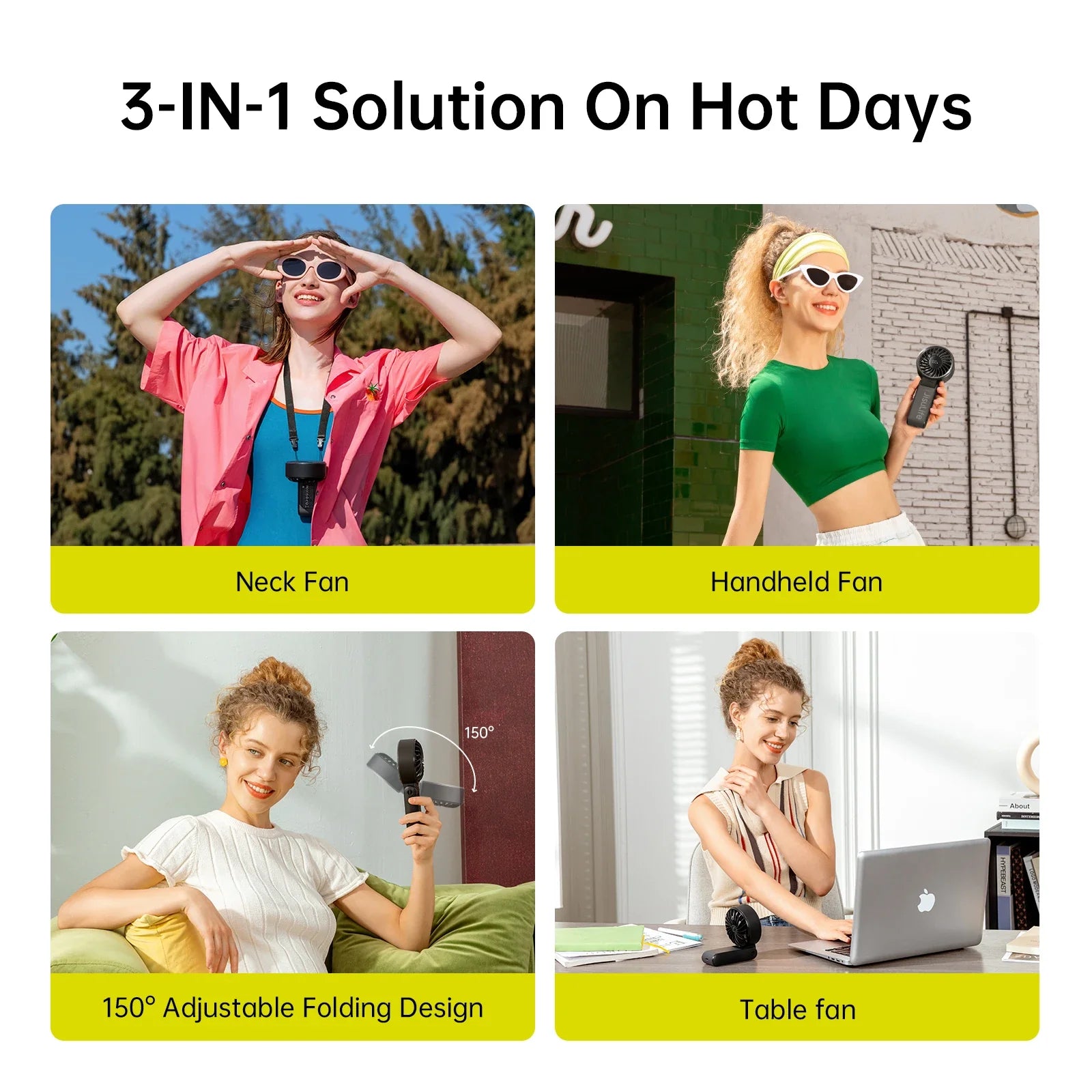 Trendbay Portable Handheld Fan with LED Display