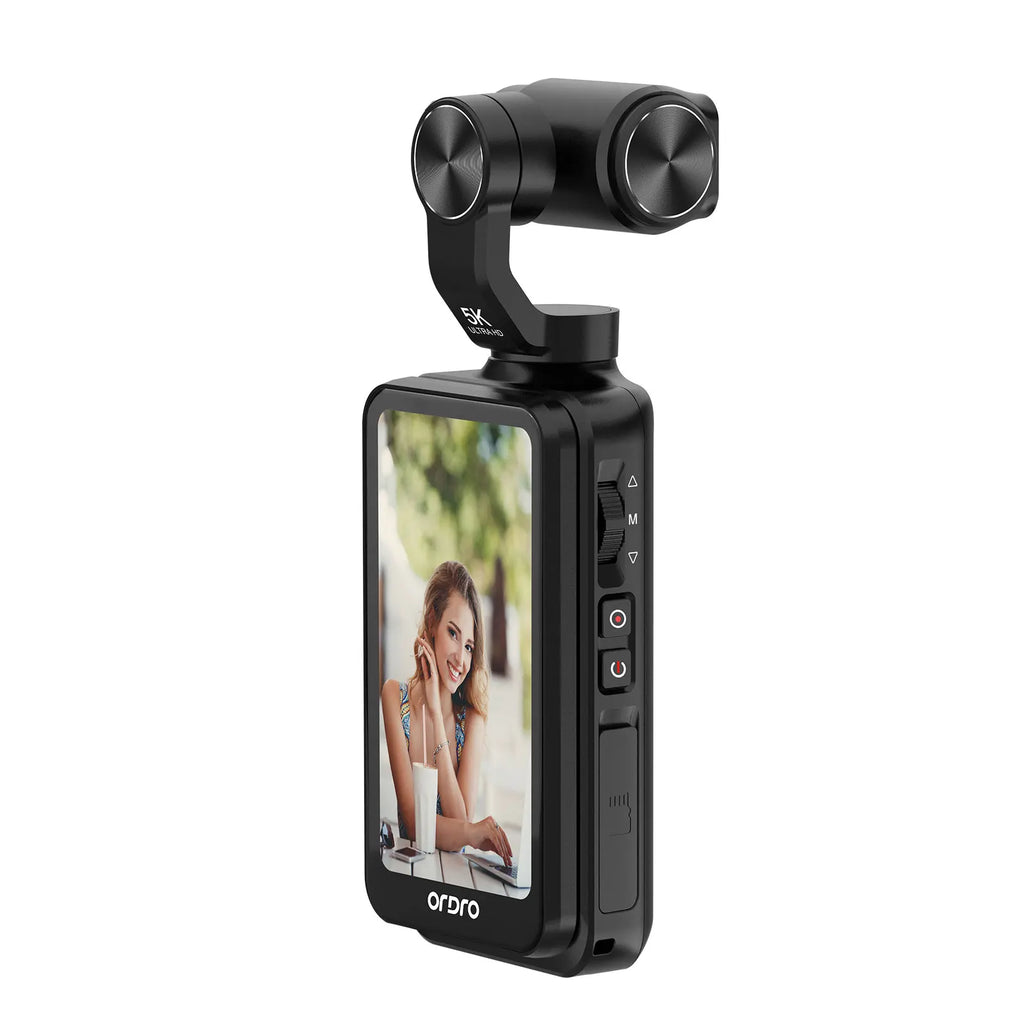Trendbay M5 4K Handheld Action Camera“ 3-Axis Gimbal Stabilized Vlog Camera with Night Vision