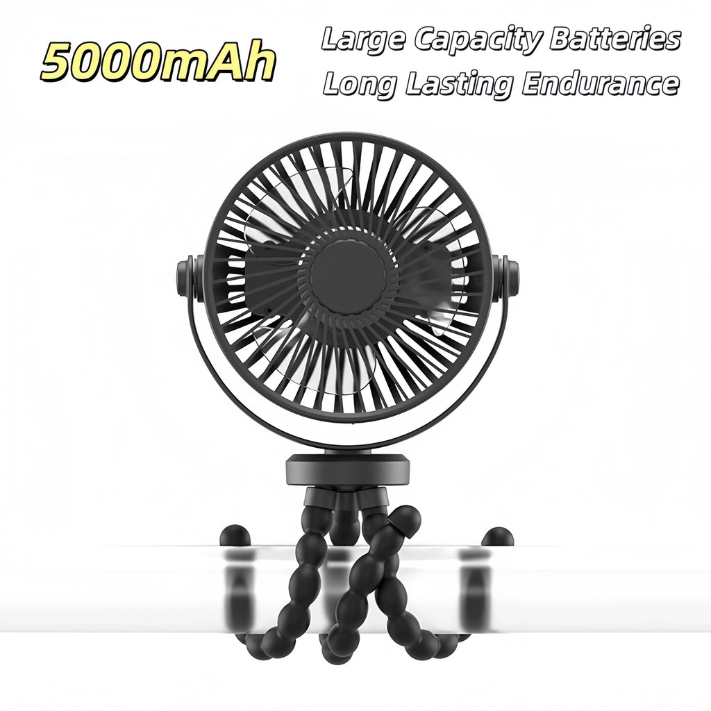 Trendbay Mini Portable Stroller Fan with Flexible Tripod