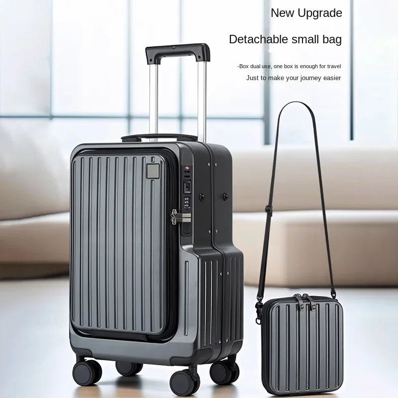 Trendbay Front Opening Carry-On Suitcase